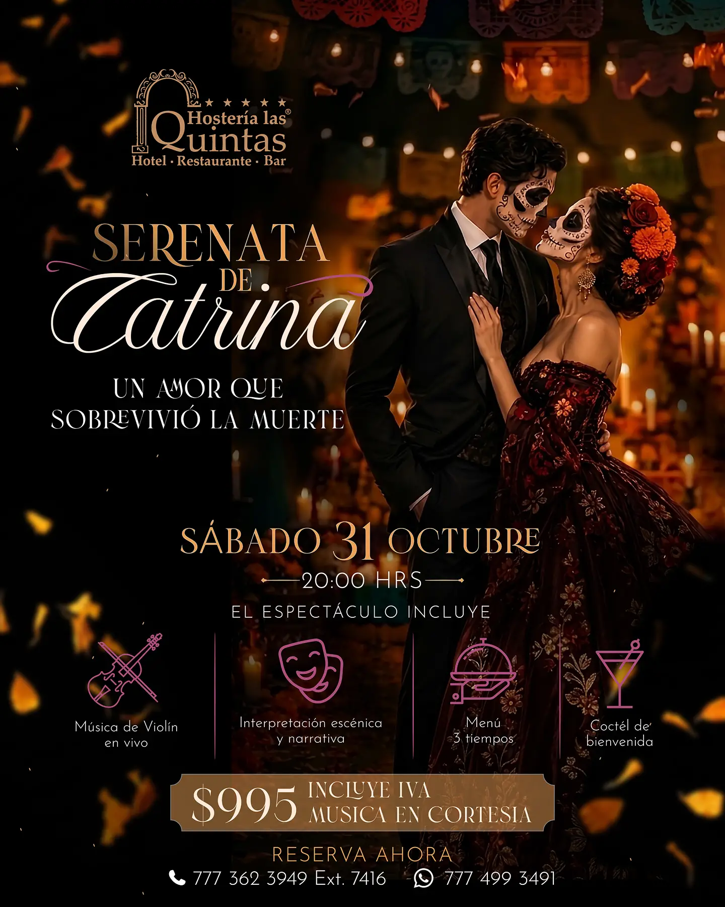 Serenata de Catrina, un amor que sobrevivió a la muerte.