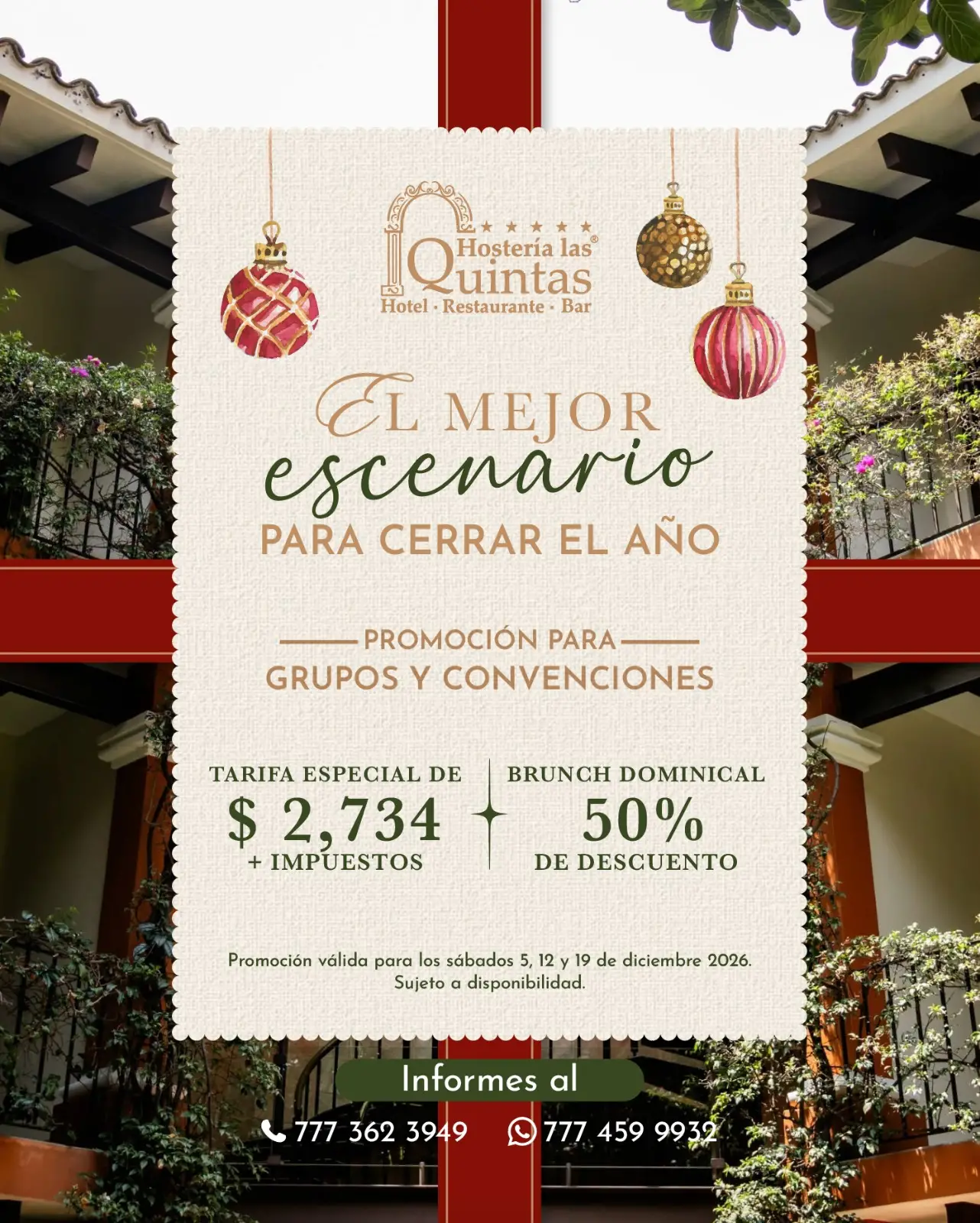 El mejor escenario para cerrar el año.